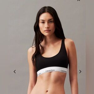 🆕✨NWT CALVIN KLEIN WOMEN’S BLACK MODERN COTTON LINED WIRELESS BRALETTE✨